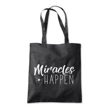 Bolso de compras de playa Miracles Happen Hope Faith