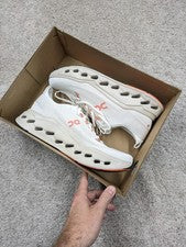 On Cloudsurfer Max Zapatos Para Hombre Talla 12.5 Blanco Salmón Tenis para Correr Acolchados