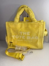 Bolso de Mano Marc Jacobs Para Mujer The Terry Peluche Mediano Amarillo Nuevo con Etiquetas Defectos