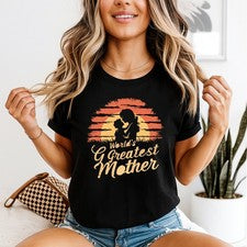 Camiseta Worlds Greatest Mother para mujer maternidad mamá vida regalo para ella