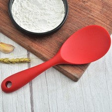 Cuchara batidora de silicona premium para cocina cocina larga para mango cajón de alta calidad