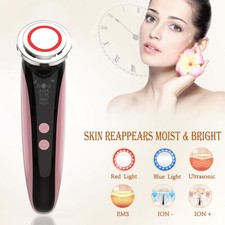 5 en 1 instrumento de belleza EMS RF radiofrecuencia facial LED fotón herramienta para el cuidado de la piel