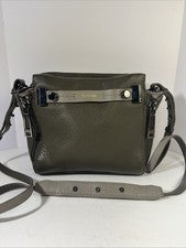 Bolso Bandolera Botkier Mujer Cuero Verde Salvia Oscuro Correa Ajustable Nuevo
