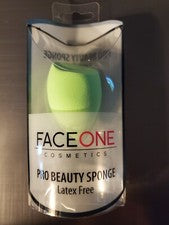 Esponja de belleza profesional 3 en 1 Faceone Cosmetics VERDE 704870 ¡NUEVA EN PAQUETE! ¡ENVÍO GRATUITO!
