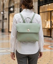 Mochila Para Mujer Verde ALESSIA MASSIMO 1878 Bolso Moda Verano 2026