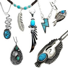 Joyería Turquesa Colgante Collar Pendientes Pulsera