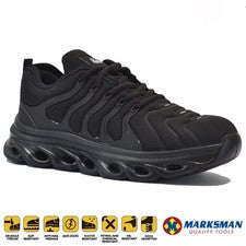 PARA HOMBRES AMORTIGUADORES PUNTERA DE ACERO SEGURIDAD TRABAJO EXCURSIONISTA ZAPATOS BOTAS ZAPATILLAS TALLA