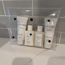 Kit de viaje Oneiro 4 piezas para el cuidado del cabello y el cuerpo. Todo natural, vegano, sin parabenos. NUEVO