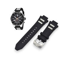 Correa de reloj Speedway 19526 19 mm de goma negra para Invicta