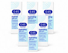 Suero facial hidratante E45 30 ml piel sensible seca sin perfume paquete de 6