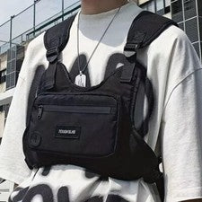 Bolso de Pecho Ropa de Calle Deportes Bolso de Pecho Exterior Hip Hop Chaleco Bolso Cintura Reino Unido