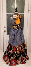 Ropa africana para mujer/vestido de tela africana/ropa de mujer/vestido/