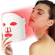 Máscara facial LED fotón de 7 colores terapia de luz roja para el cuidado facial de la piel antienvejecimiento