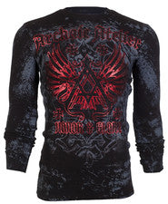 Camisa térmica manga larga ARCHAIC by AFFLICTION para hombre ACHILLES motociclista negra $58
