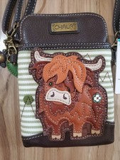 NUEVA BILLETERA HIGHLAND COW FARM CREMALLERA ALREDEDOR RAYAS VERDES CHALA