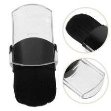 Cepillo de maquillaje retráctil de 2 piezas para brochas de base portátil mini viaje