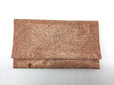 NINA Kimora Bolso de Hombro Mujer Embellecido Cristal - ORO ROSA (Defecto)~