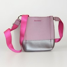 Juicy Couture Mujer CROSSBODY Rosa Neón Correa Ligero Monedero/Bolso|Barbiecore