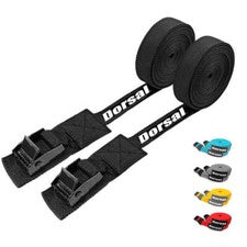 Correas de amarre dorsal para barras transversales de almohadillas de portaequipajes de techo - Paquete de 2 tablas de