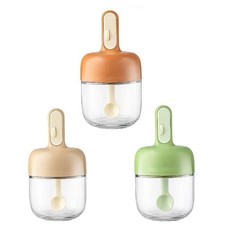 Juego de Vaso de Especias Resistente a la Humedad con Cuchara para Gastronomía Organizada