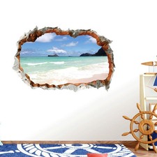 Pegatina de pared de fondo de mar decoración del hogar accesorios decorativos