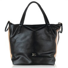ERMANNO SCERVINO Bolso Shopper Mujer Negro Maxi Cierre Cremallera PU Dustbag