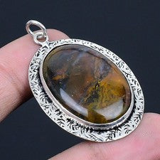 Costura de ágata piedras preciosas hechas a mano 925 plata esterlina joyería ...