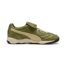 Puma King Indoor Mix 40534301 Hombres Cuero Verde Estilo de Vida Tenis Zapatos