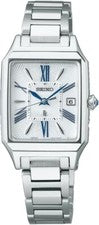 Reloj Cuadrado SEIKO LUKIA SSVW209 Grow Solar Blanco Mujer Cristal Zafiro Regalo