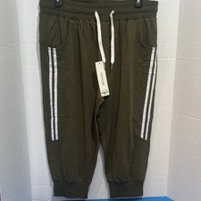 Pantalones de chándal informales de moda verde oliva para hombre ropa deportiva cónica con cordón