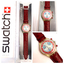 Swatch Chrono Nuovo NOS Windmill SCK103 1993 Vintage Orologio da polso Anni 90