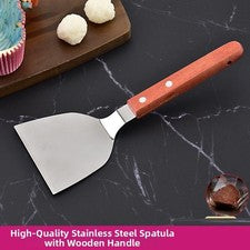 Stainless Steel Spatula Grill Scraper Cooking Tool Pizza Shovel Pancake Utensils