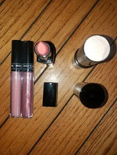 Lápiz labial listo para usar coral brillo rosa melocotón iluminador conjunto de velas