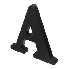 Juego de letras de madera negras para decoración de paredes reutilizables decoración del hogar