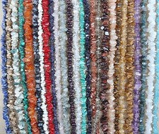 Cadena divisoria de piedras preciosas 85-90 cm, sin cierre, sin fin,
