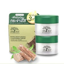 Crema facial natural para el cuidado de la piel De Leaf Thanaka hidratante y blanqueadora 2 x 40 ml