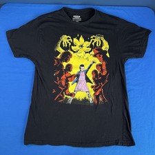 Camiseta Stranger Things Serie Netflix Caja de botín 2017 Negra Talla Grande