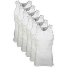 Camiseta sin mangas Gildan para hombre, paquete múltiple, estilo G1104, blanca
