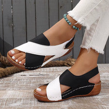 Zapatos de Verano Mujeres Sandalias Talla Grande Zapatos para Caminar Informales Mujeres Zapato Cuña