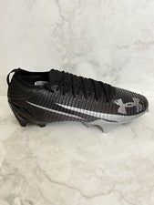 Botines de fútbol Under Armour Blur Pro negros plateados 3028220-003 para hombre talla 11,5