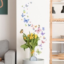 Calcomanías extraíbles para decoración de dormitorio mariposa decoración de interiores