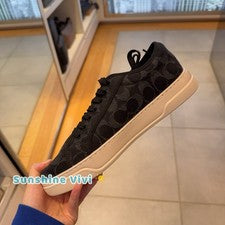NUEVA Zapatilla Deportiva Coach de Lona para Hombre Denim Signature CAP73 Elige Talla