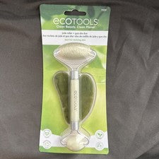 EcoTools Rodillo de Jade Facial y Gua Sha Stone Duo, Herramienta para el Cuidado de la Piel, Juego de 2 Piezas