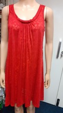 VESTIDO TÚNICA MUJER CUELLO REDONDO FRUNCIDO BURNOUT CAMBIO - TALLA 10-20