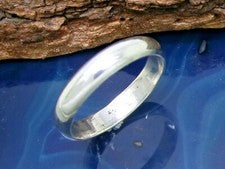 Anillo de amistad simple 4 mm 925 anillo de plata de ley anillo de pareja amistad