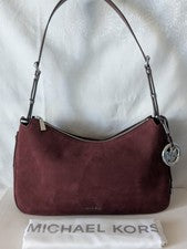 Nuevo con etiquetas Bolso de Hombro Michael Kors Nolita Mediano Nubuck Sangre de Buey Borgoña Gamuza Cartera
