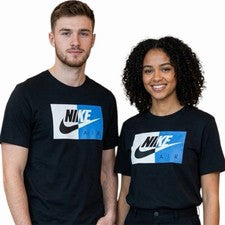 Camiseta Nike Vintage Air Color Block 2015 negra calce regular manga corta nueva con etiquetas