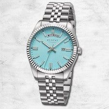 Regent Reloj de Pulsera de Acero Inoxidable Análogo Metal Plata
