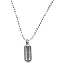 Pill Perfume Bottle Pendant Miss Medicine Storage Necklace Holder