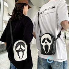 Bolso de Hombro TV Scream Skull Bolso Mensajero Fantasma Esqueleto Bandolera Bolso Escolar